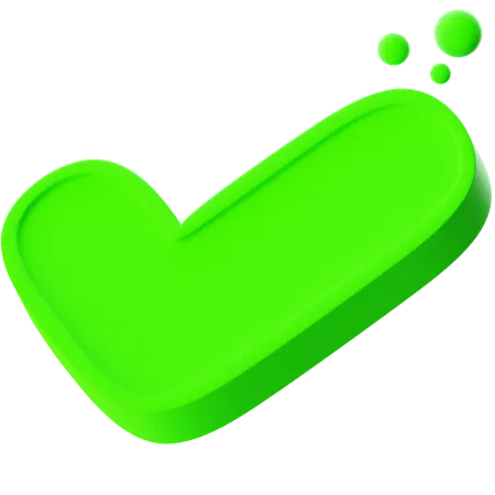 Bold Check  3D Icon