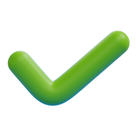 Bold Checkmark  3D Icon