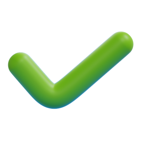 Bold Checkmark  3D Icon