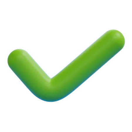 Bold Checkmark  3D Icon