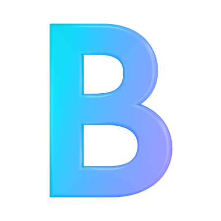Bold Font 3D Illustration