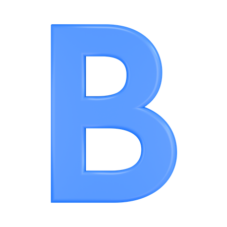Bold Font  3D Icon