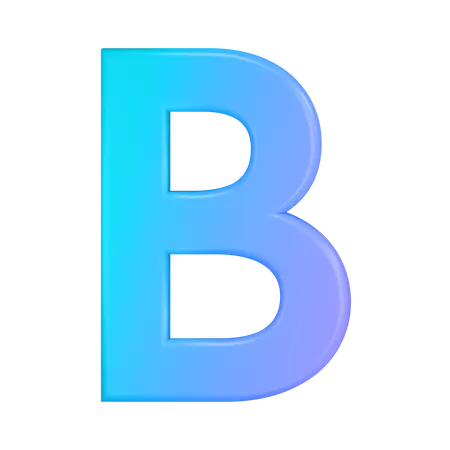 Bold Font  3D Illustration