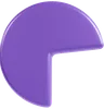 Bold Purple Geometric Circle