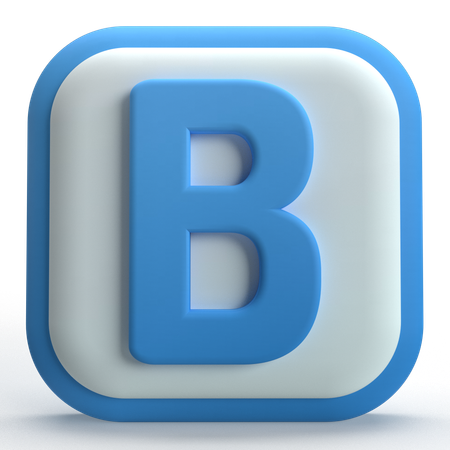 굵은 텍스트  3D Icon