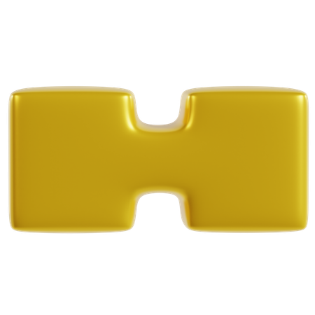 Bold Yellow Geometric Design  3D Icon