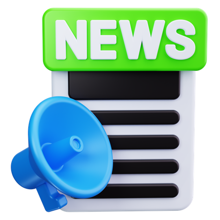 Boletim de noticias  3D Icon