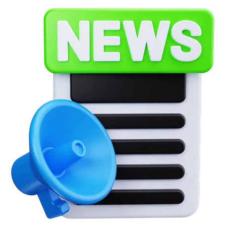 Boletim de noticias  3D Icon