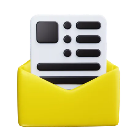 Boletin informativo  3D Icon