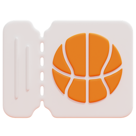 Boleto de baloncesto  3D Icon