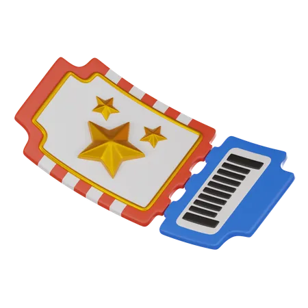 Boleto de parque  3D Icon