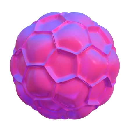 Forma abstrata de bola de bolha  3D Icon