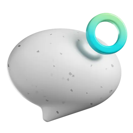 Forma de bolha de bate-papo  3D Icon