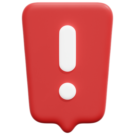 Bolha de alerta  3D Icon