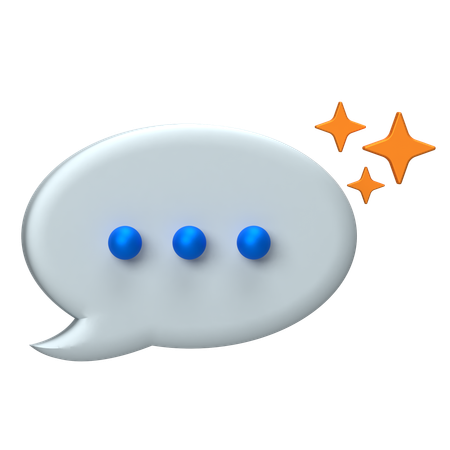 Bolha de bate-papo  3D Icon