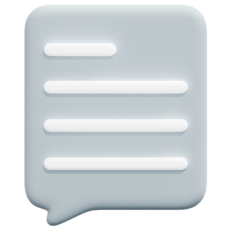 Bolha de bate-papo  3D Icon
