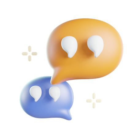 Bolha de bate-papo  3D Icon