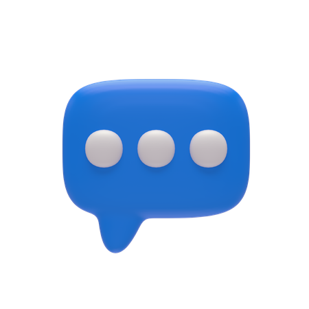 Bolha de bate-papo  3D Icon