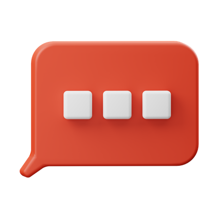 Bolha de bate-papo  3D Icon
