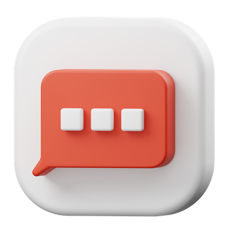 Bolha de bate-papo  3D Icon