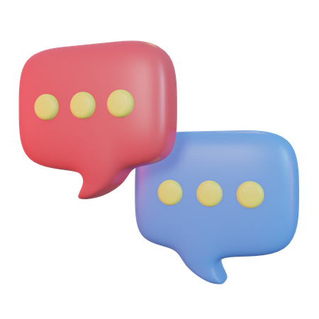 Bolha de bate-papo  3D Icon