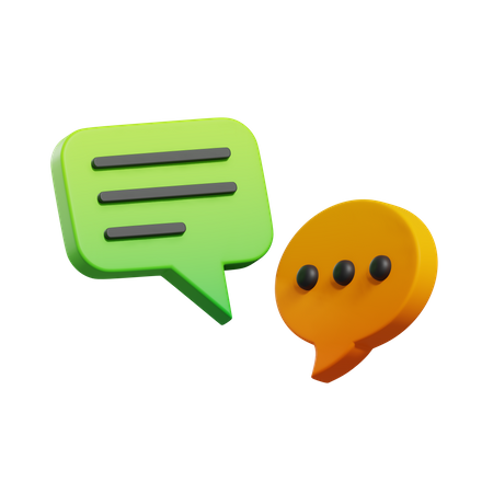 Bolha de bate-papo  3D Icon