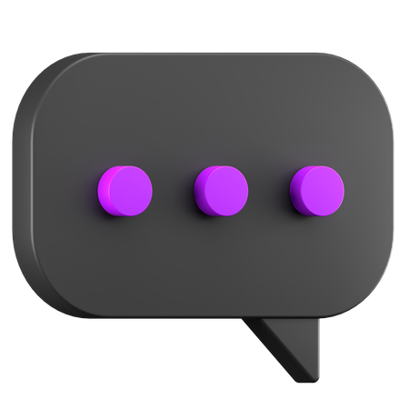 Bolha de bate-papo  3D Icon