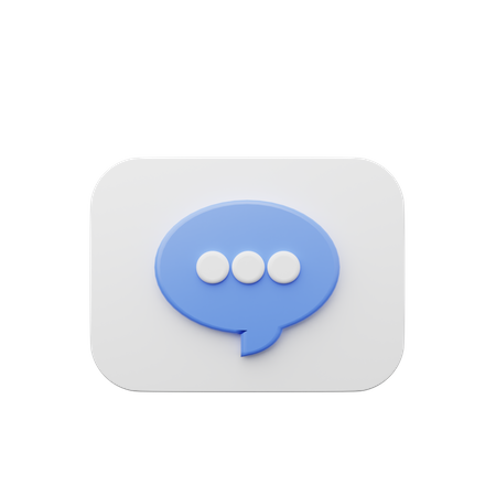 Bolha de bate-papo  3D Icon