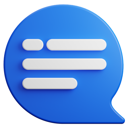 Bolha de bate-papo  3D Icon