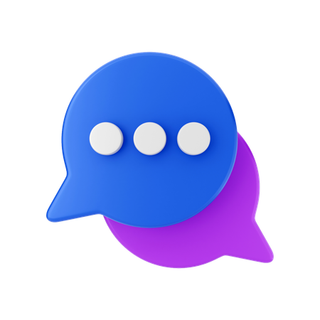 Bolha de bate-papo  3D Icon