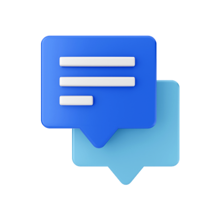 Bolha de bate-papo  3D Icon