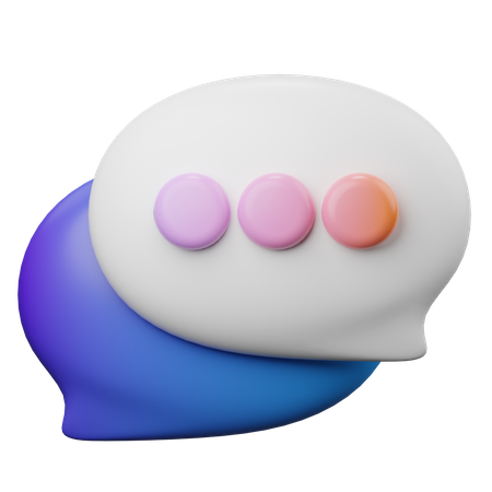 Bolha de bate-papo  3D Icon