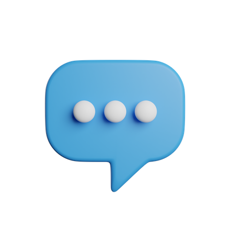 Bolha de bate-papo  3D Icon