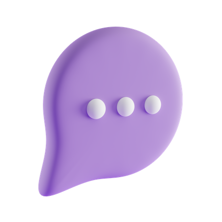 Bolha de bate-papo  3D Icon