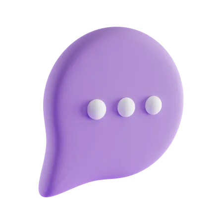 Bolha de bate-papo  3D Icon