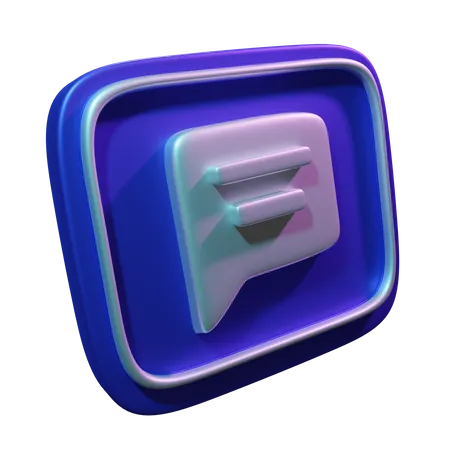 Bolha de bate-papo  3D Icon