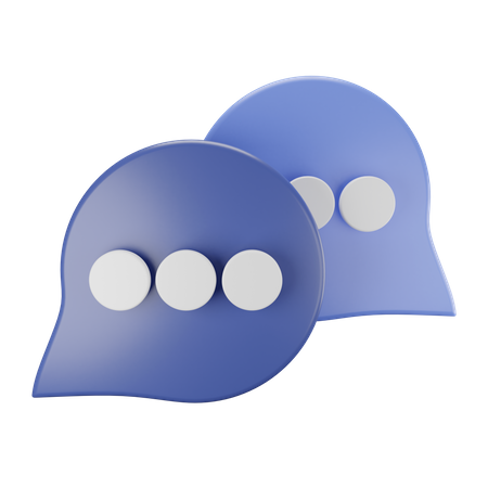 Bolha de bate-papo de comunicação  3D Icon