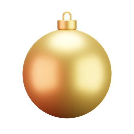 Bolha de ouro de natal  3D Icon