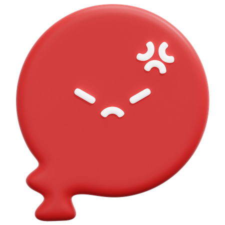 Bolha de raiva  3D Icon
