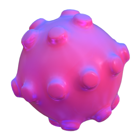 Forma abstrata de esfera de bolha  3D Icon