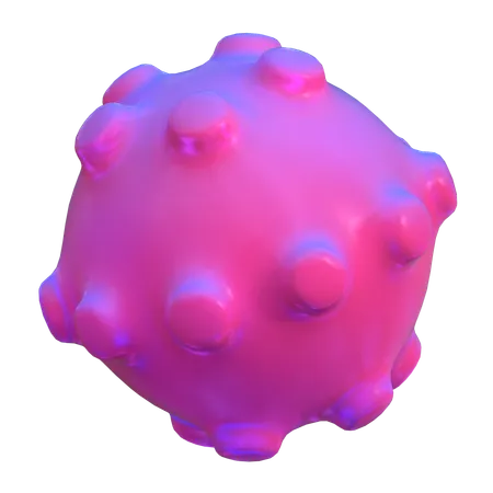 Forma abstrata de esfera de bolha  3D Icon