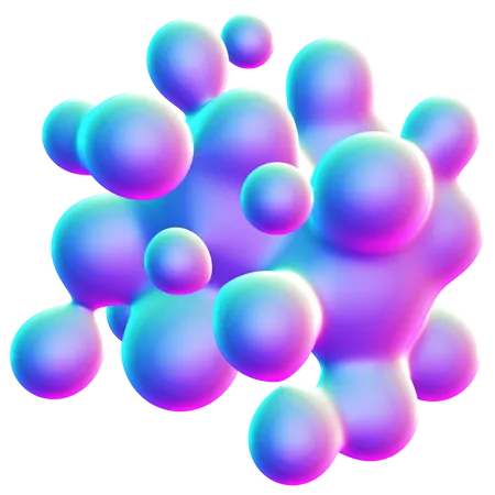 Forma abstrata de bolha  3D Icon