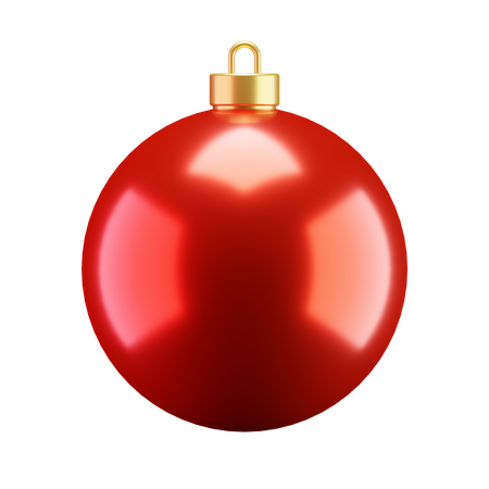 Bolha vermelha de natal  3D Icon