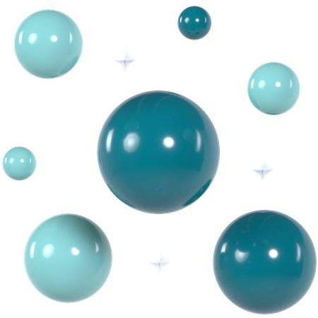 Bolhas  3D Icon
