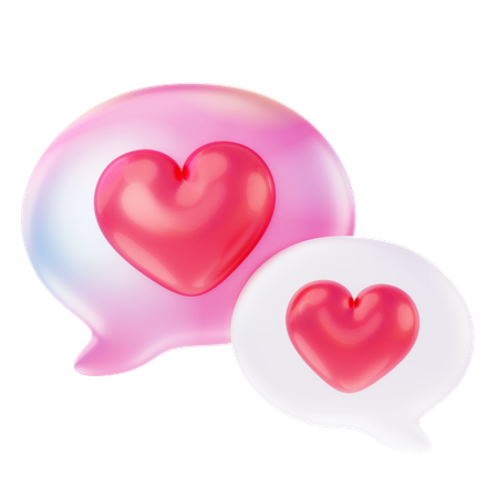 Bolhas de amor  3D Icon