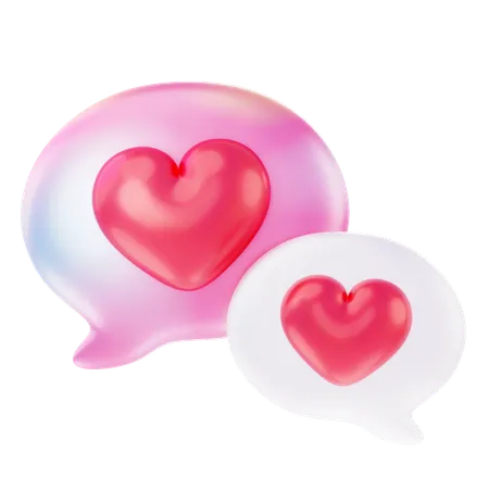 Bolhas de amor  3D Icon