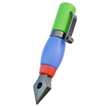 Pluma de tinta  3D Icon