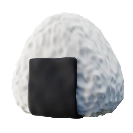 Bolinho de arroz onigiri  3D Icon