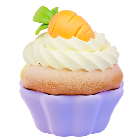 Bolinho de cenoura  3D Icon
