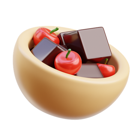 Bolinho de chocolate  3D Icon